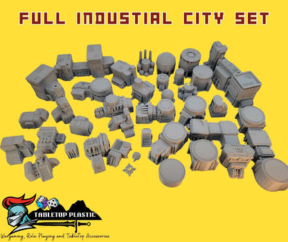 10mm Scale Industrial Zone Terrain: 10mm - 12mm Wargaming Scenery