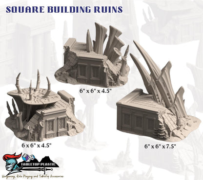 Evolved Alien Infestation Terrain, 28-32mm Sci-Fi Corner Ruins, Nests & Spores