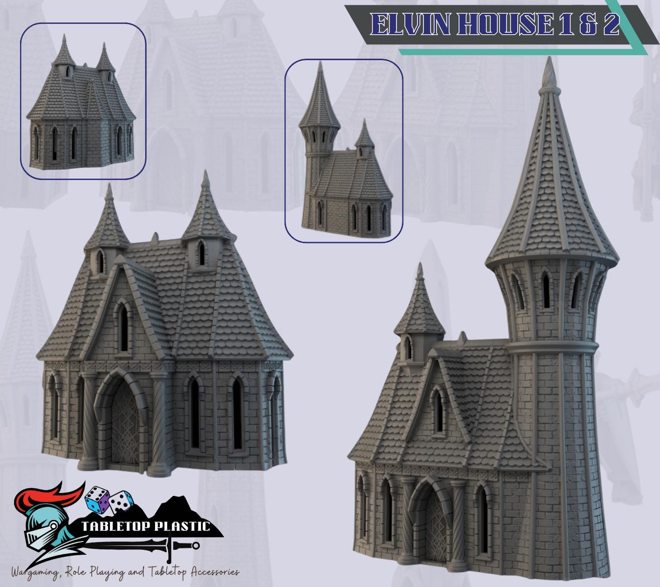 Silverhaven Elven Town Center | High Elf Houses, Tower & Obelisk