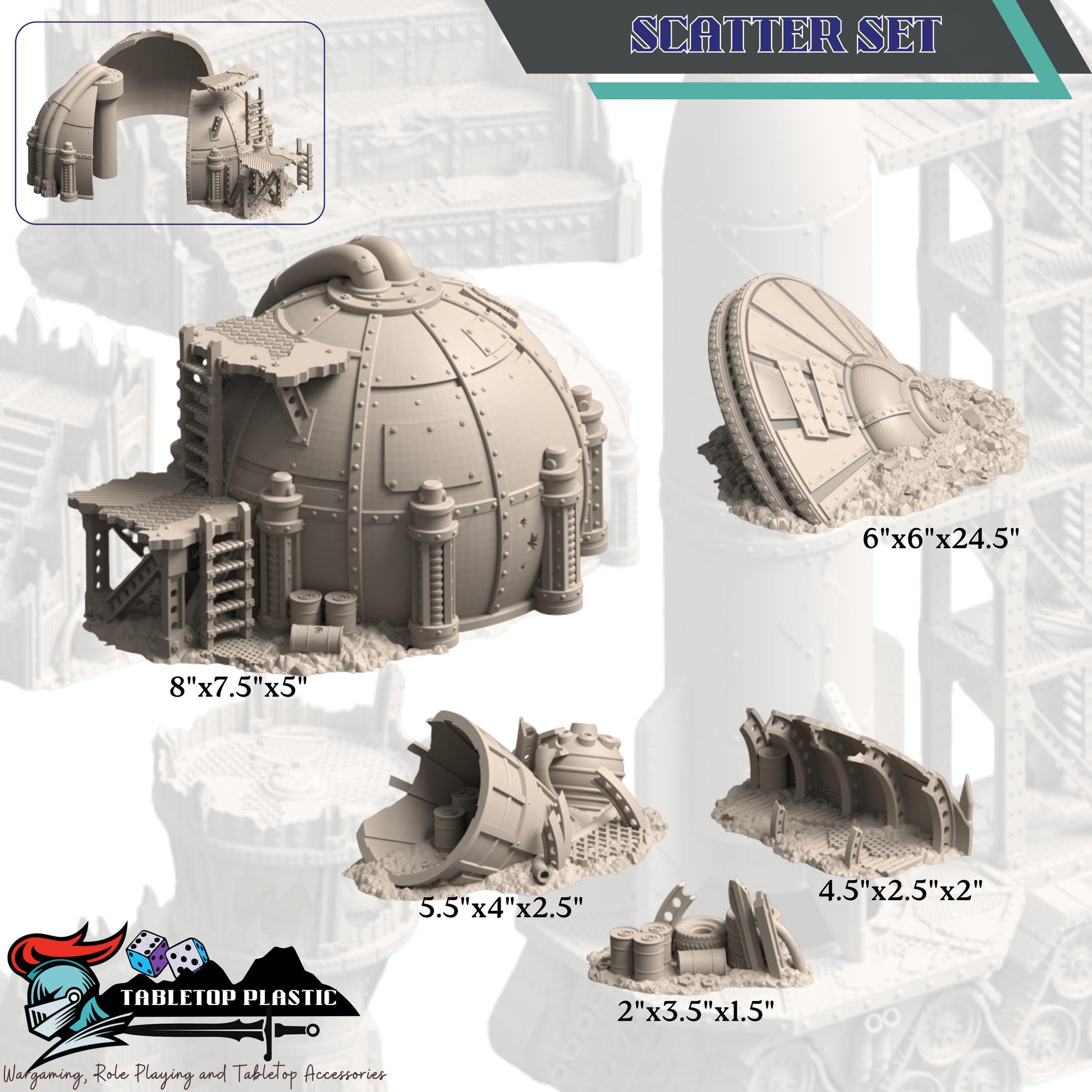 Warpzel-1A NoGitsLandGulch Ork Forts | Space Ork Fortifications, Scatter & Crane (28–32 mm)
