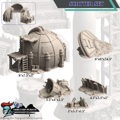 Warpzel-1A NoGitsLandGulch Ork Forts | Space Ork Fortifications, Scatter & Crane (28–32 mm)