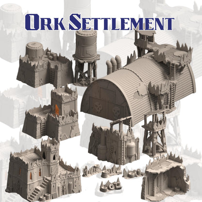 Warpzel-1A NoGitsLandGulch Ork Forts | Space Ork Fortifications, Scatter & Crane (28–32 mm)