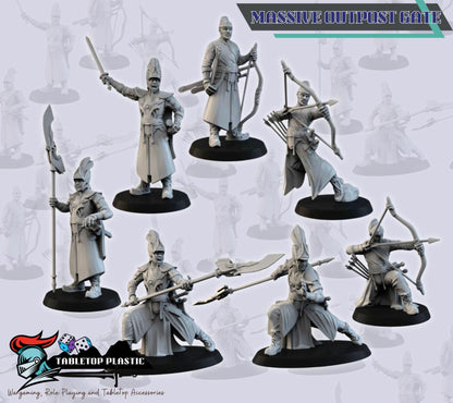 Eastern Floating Temple Terrain – Huaxia Sky Scenery Set | Shrine, Portal, Watchtower, Way Station & Rocks