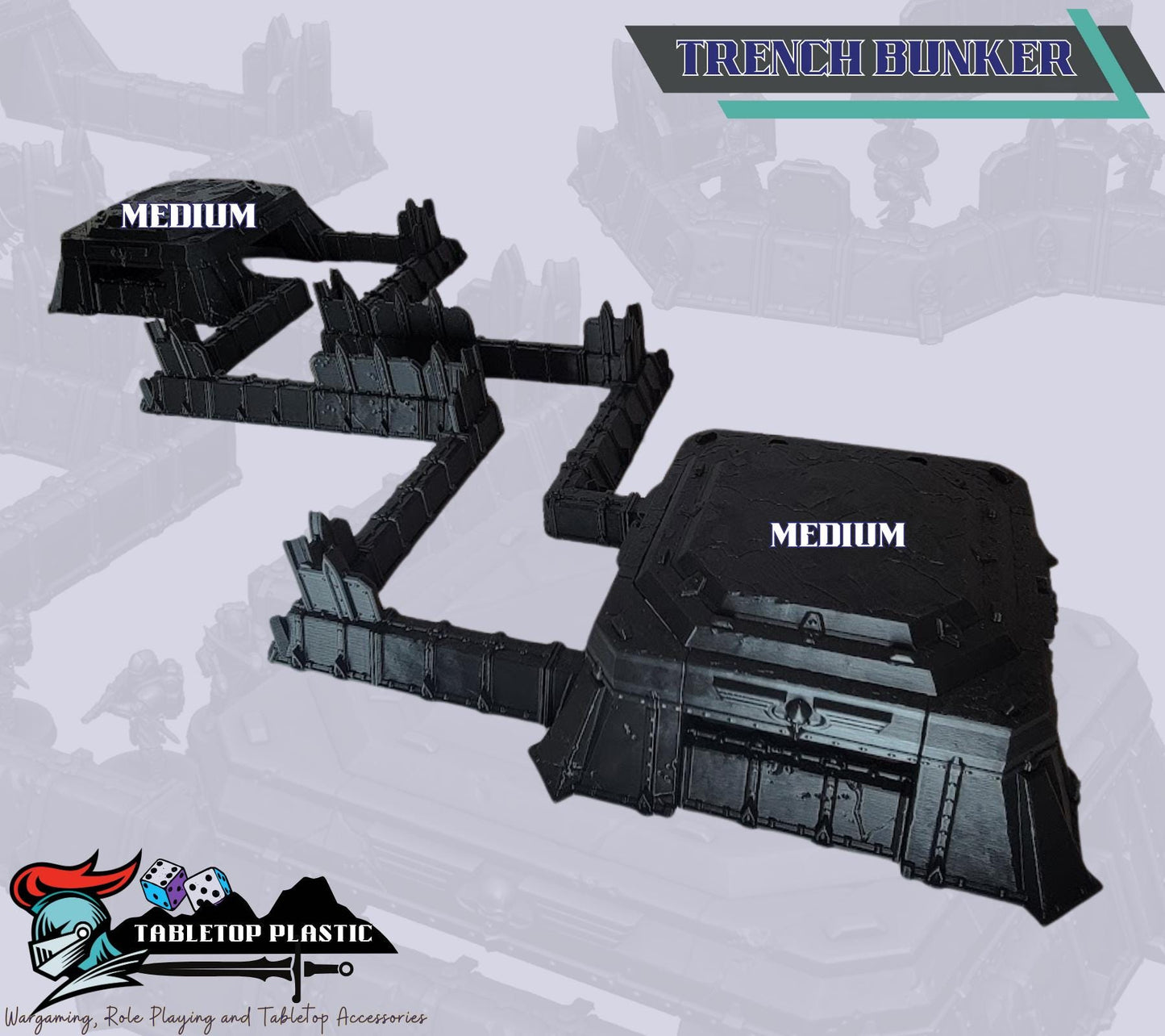 Modular Wargaming Trenches: 28mm Gothic Sci-Fi Terrain