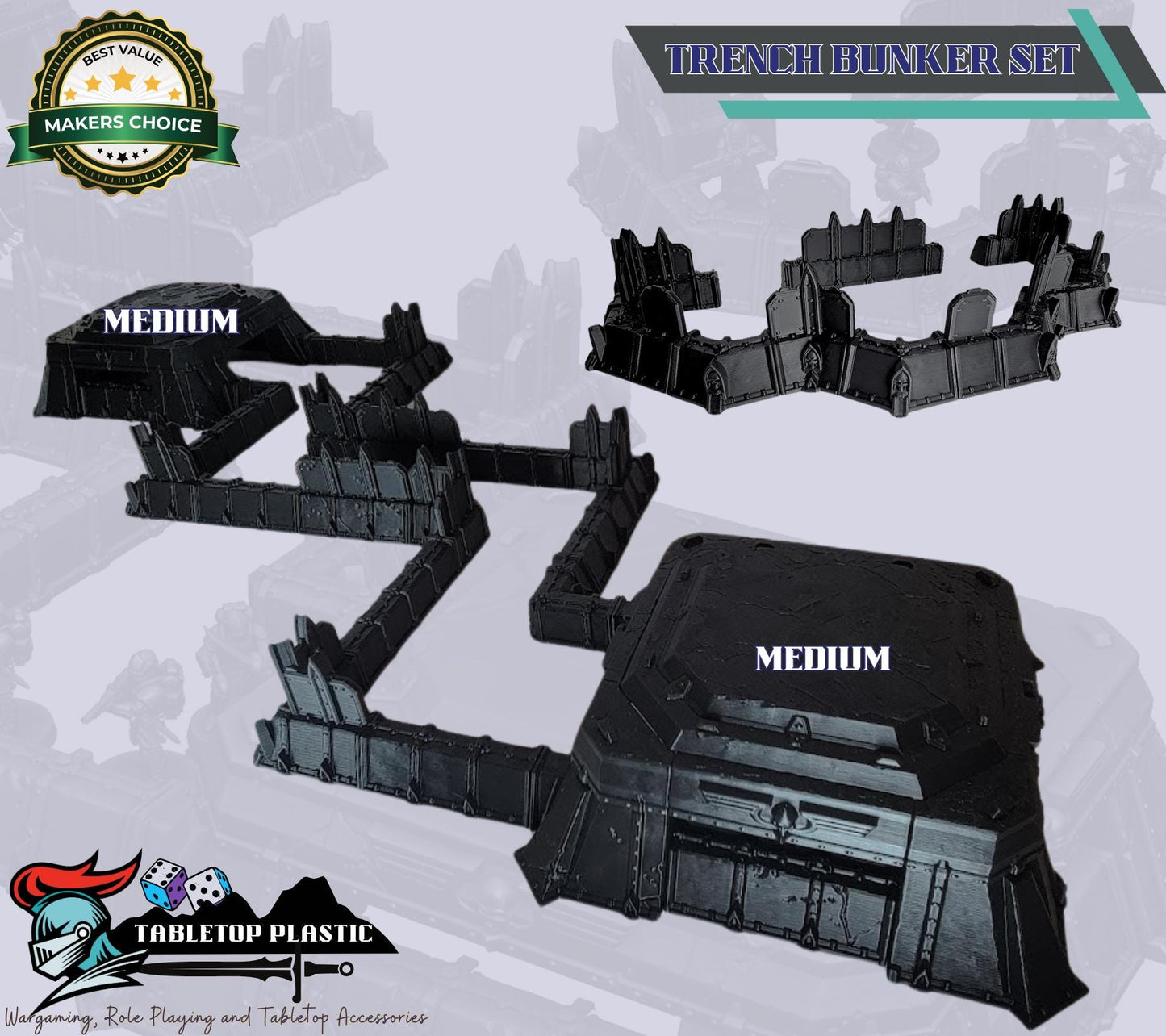 Modular Wargaming Trenches: 28mm Gothic Sci-Fi Terrain