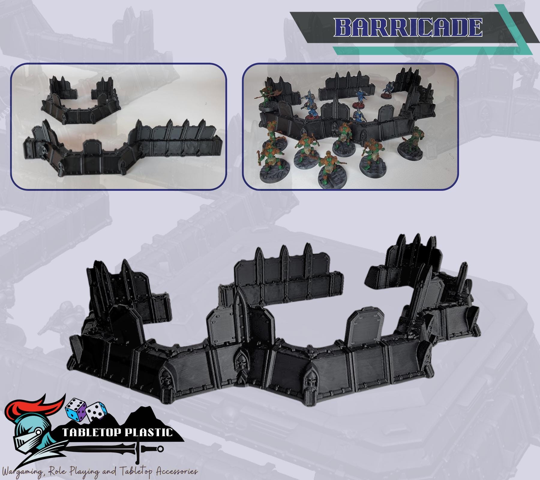 Modular Wargaming Trenches: 28mm Gothic Sci-Fi Terrain