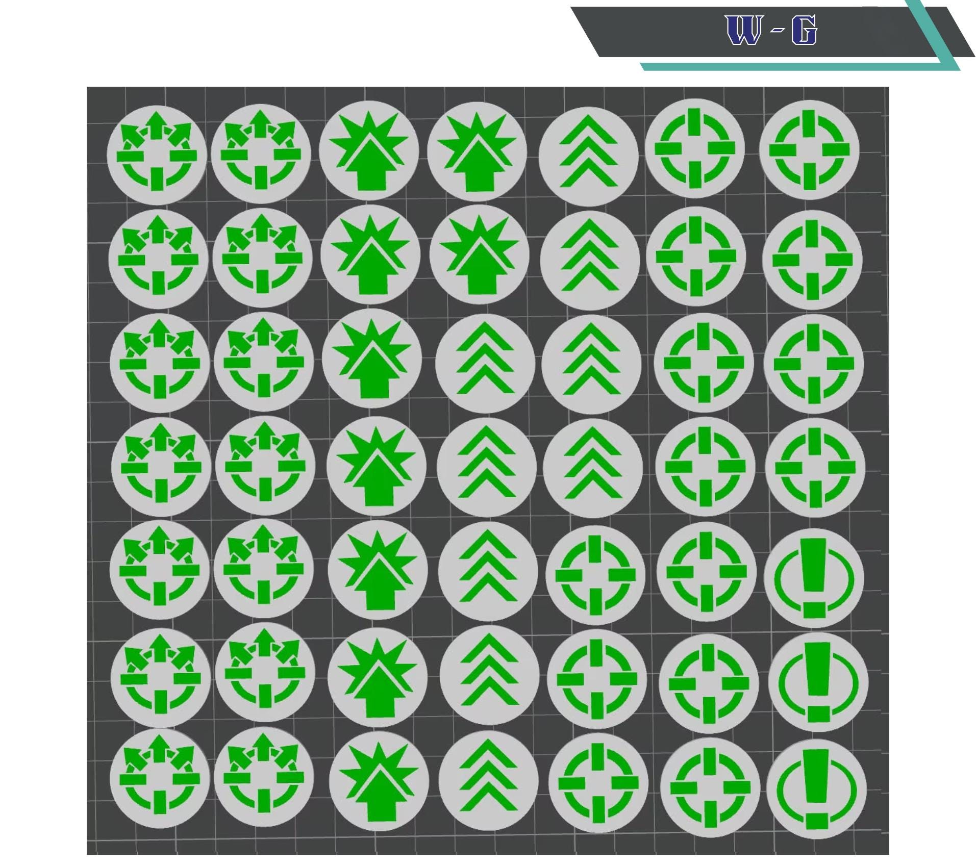 Legions Imperialis Order Tokens – Physical Replacements for Box Set Paper Sheet