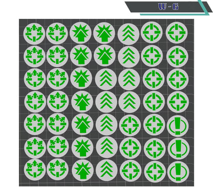 Legions Imperialis Order Tokens – Physical Replacements for Box Set Paper Sheet