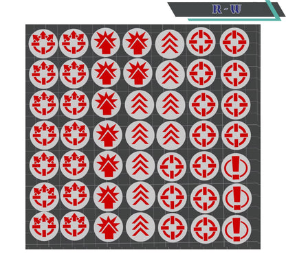 Legions Imperialis Order Tokens – Physical Replacements for Box Set Paper Sheet