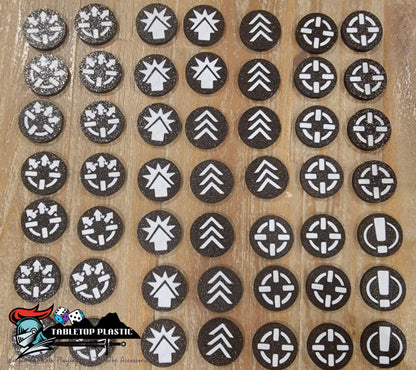 Legions Imperialis Order Tokens – Physical Replacements for Box Set Paper Sheet