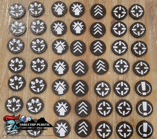 Legions Imperialis Order Tokens – Physical Replacements for Box Set Paper Sheet