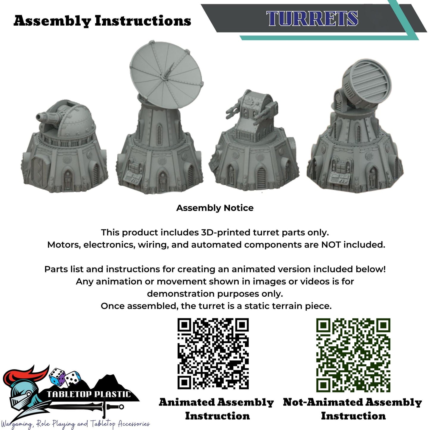 Sci-Fi Fortress Terrain, Modular Trenches & Walls, Bunkers/Turrets, Landing Pad — Gothic Sector Fortress (28–32mm)