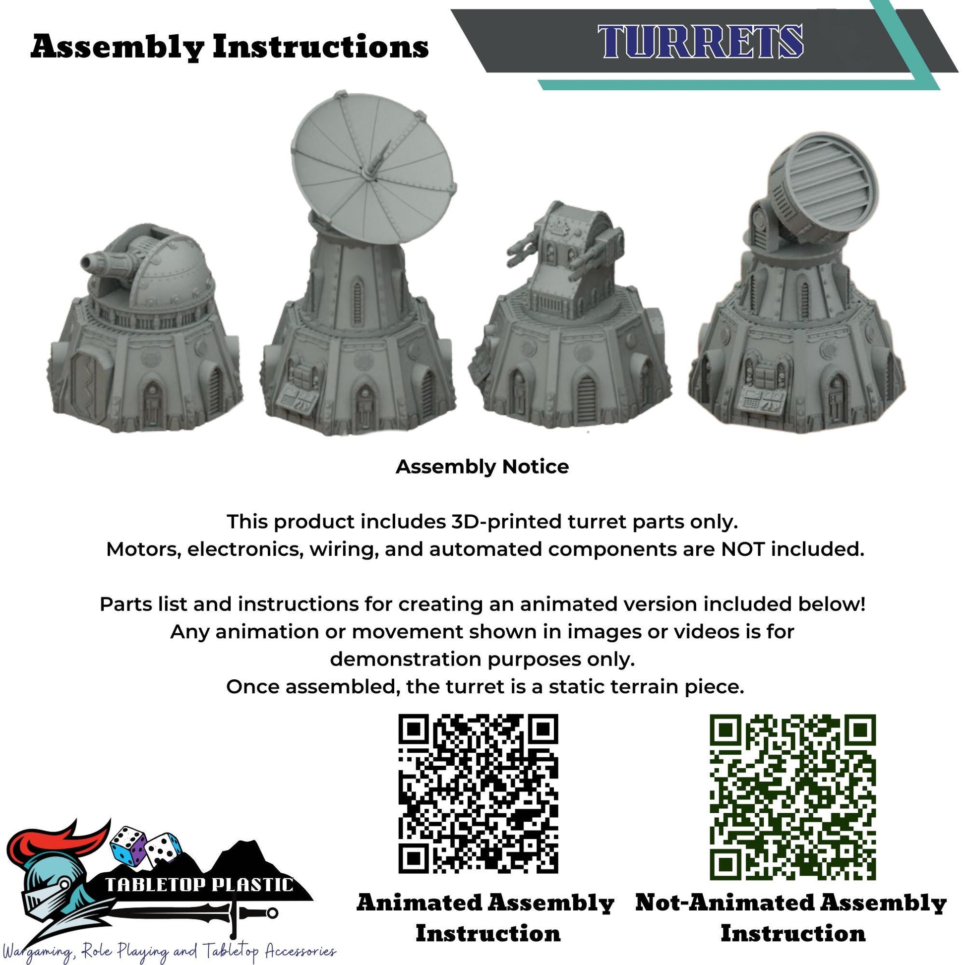 Sci-Fi Fortress Terrain, Modular Trenches & Walls, Bunkers/Turrets, Landing Pad — Gothic Sector Fortress (28–32mm)