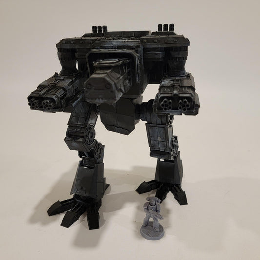 Dog Head Titan Proxy, Scout-Class Titan Walker, Magnet-Ready Weapons, 10.5” Tall, FDM Printed Model