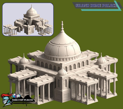 Epic Scale 15mm Desert Fortress City Terrain — Palaces, Walls & Hab Blocks Tabletop Scenery