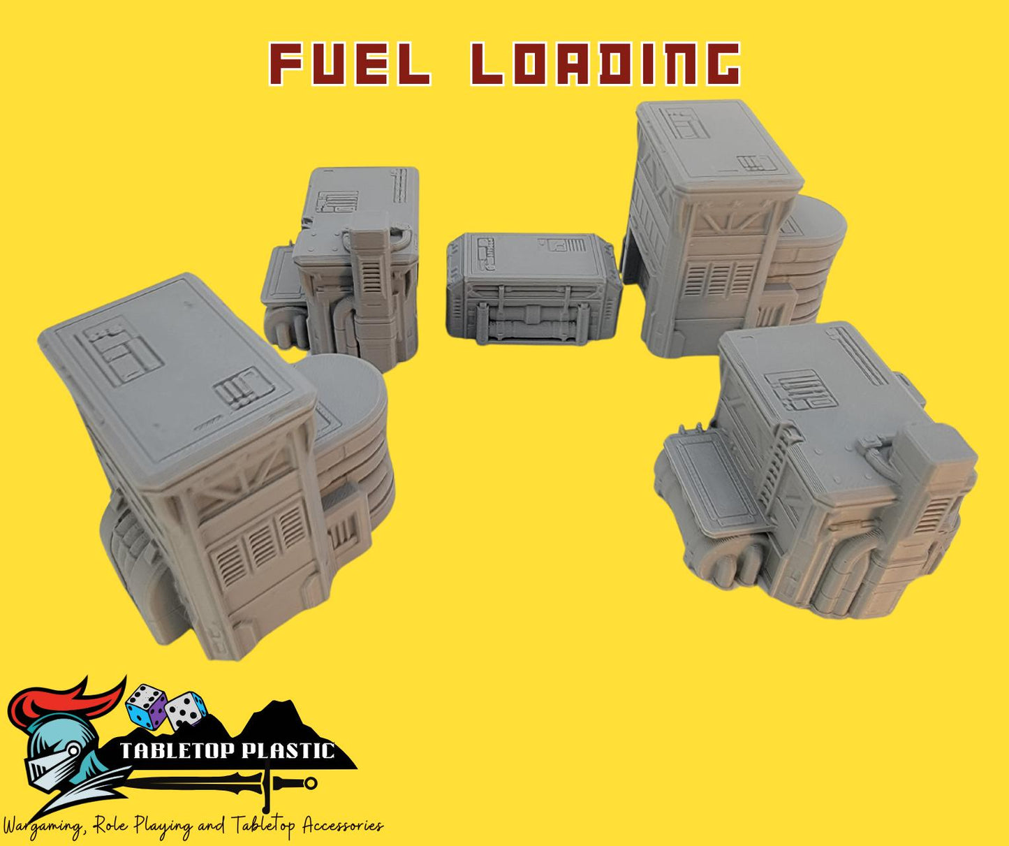 10mm Scale Industrial Zone Terrain: 10mm - 12mm Wargaming Scenery