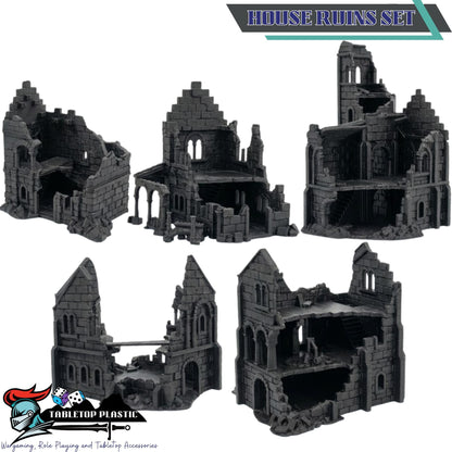 River City Ruins Terrain Set, Broken Bridges & Crumbling Stone Streets, 28–32mm Fantasy Aftermath Board Scenery
