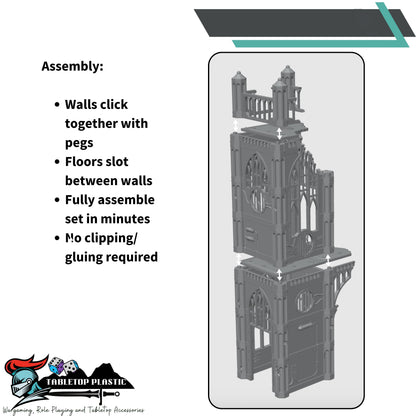 Gothic Sky Bridge: 28mm Sci-Fi Wargaming Terrain