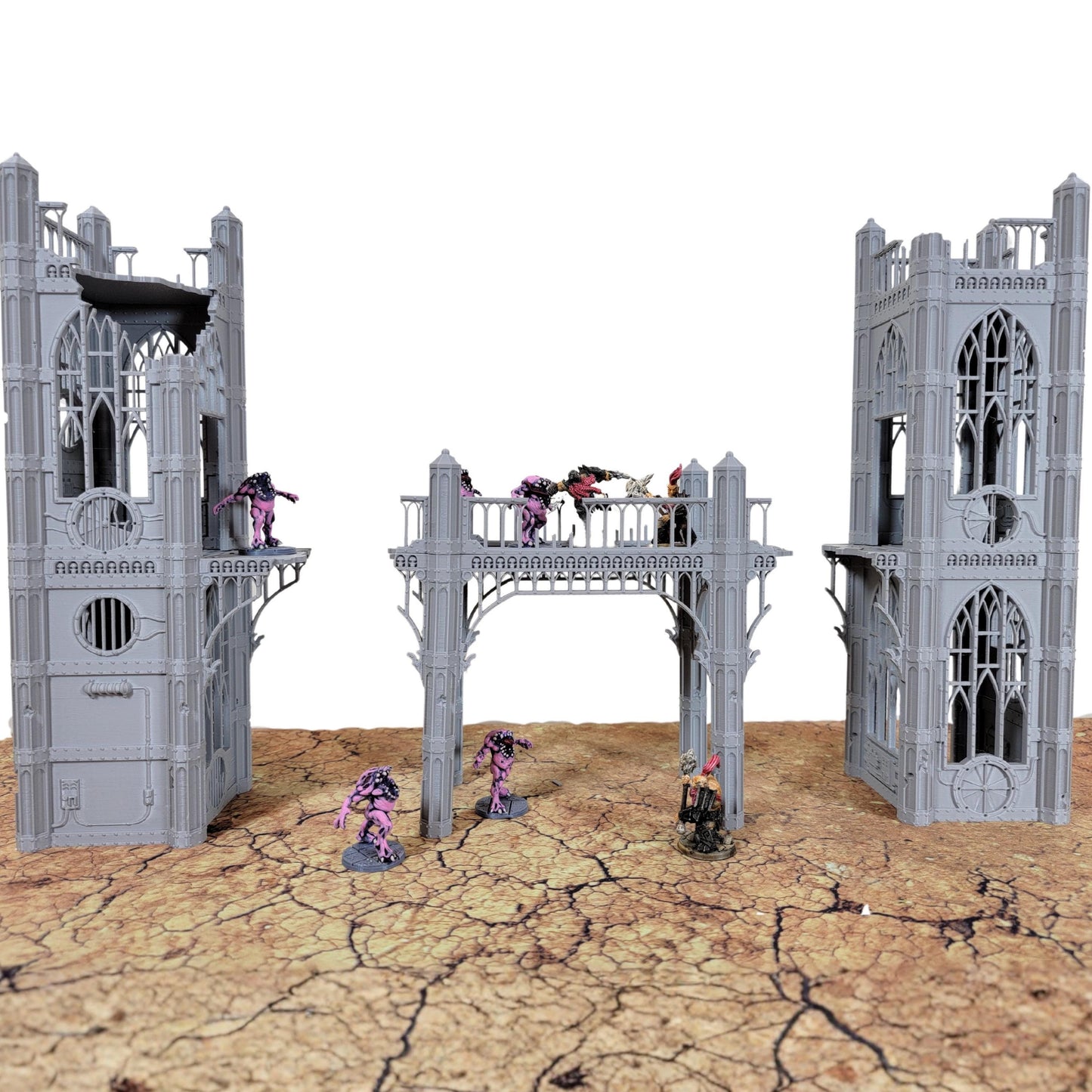 Gothic Sky Bridge: 28mm Sci-Fi Wargaming Terrain
