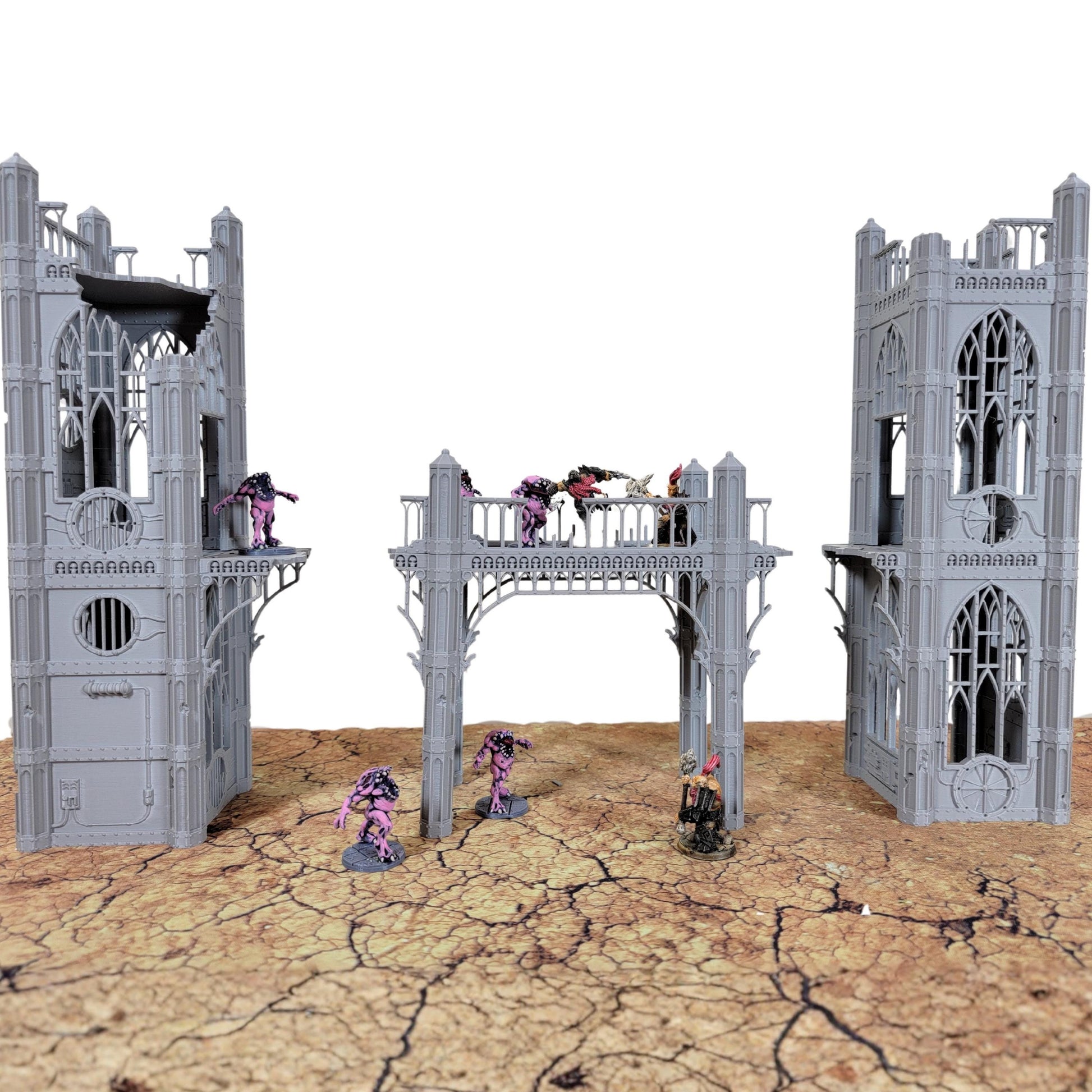 Gothic Sky Bridge: 28mm Sci-Fi Wargaming Terrain