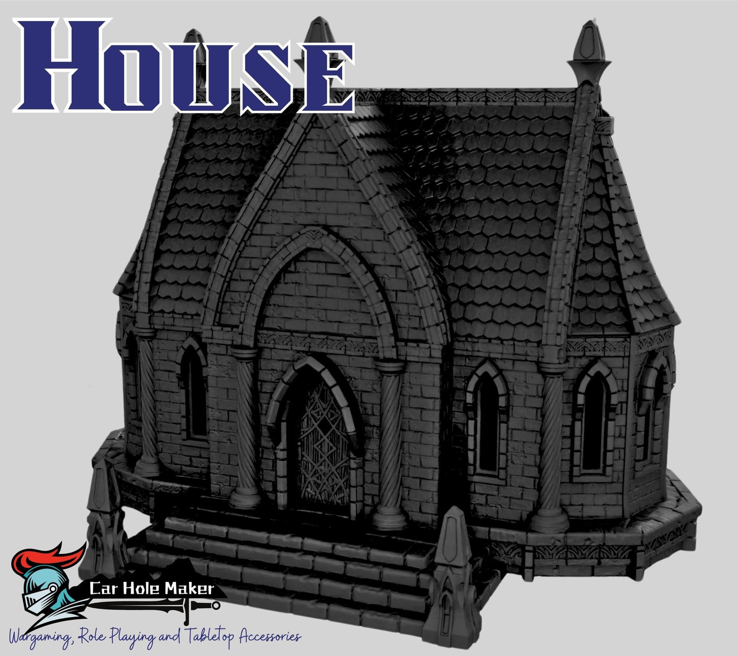 Fantasy Terrain Silver Haven – Modular Castle Walls, Gothic Bridge, House & Pavillion for Tabletop RPG and Wargaming Dioramas