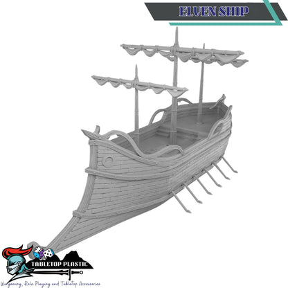 High Elf Harbor Terrain Set, 28mm Fantasy Seaport Scenery