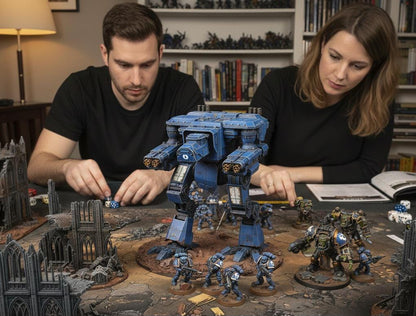 Dog Head Titan Proxy, Scout-Class Titan Walker, Magnet-Ready Weapons, 10.5” Tall, FDM Printed Model