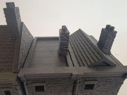 Victorian Townhouse Terrain Set | 7 Three-Story Shops & Residences for Malifaux/Steampunk Tables