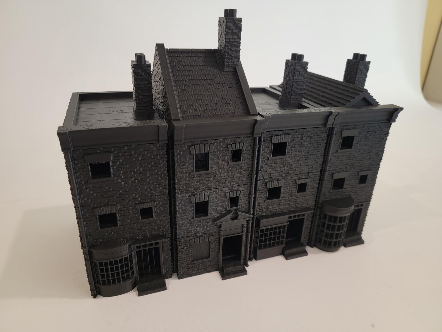 Victorian Townhouse Terrain Set | 7 Three-Story Shops & Residences for Malifaux/Steampunk Tables