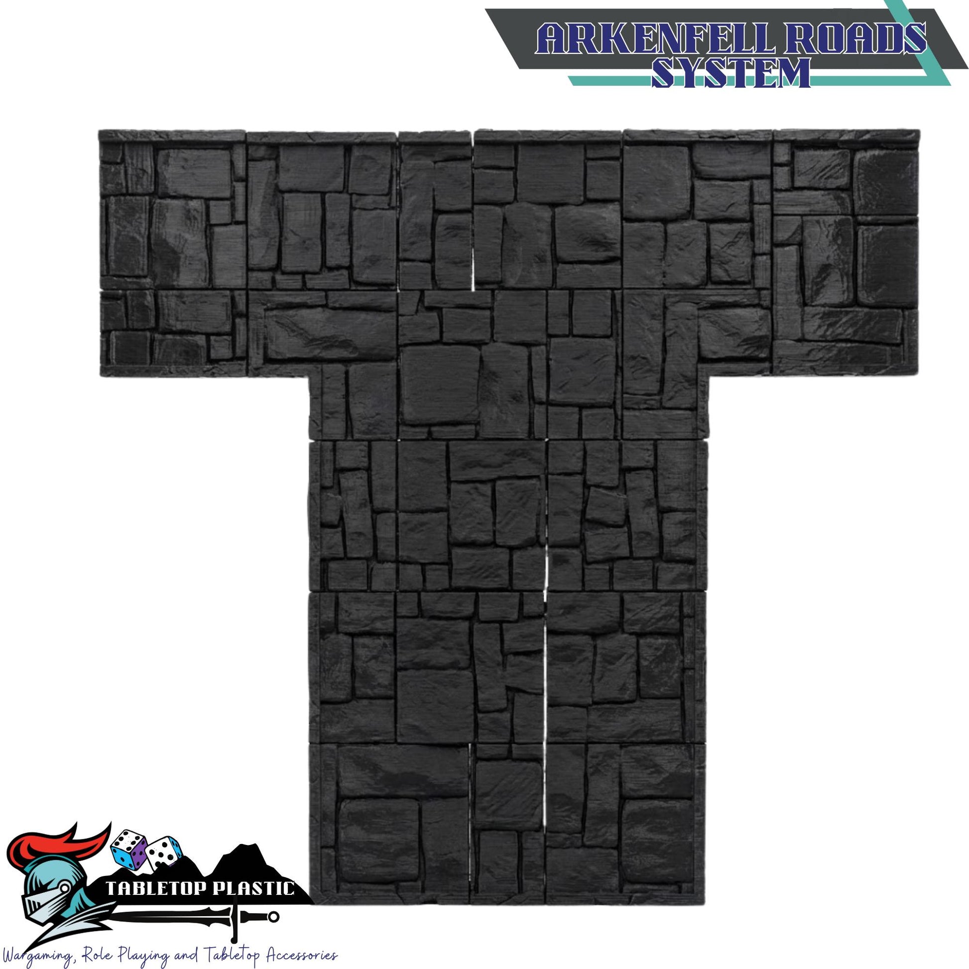 Gondor-Inspired White City Terrain, Citadel and Outer Walls, Bridges & Ruins, 28–32mm | Arkenfell (MESBG Style)