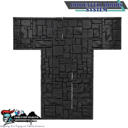 Gondor-Inspired White City Terrain, Citadel and Outer Walls, Bridges & Ruins, 28–32mm | Arkenfell (MESBG Style)