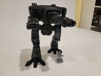Dog Head Titan Proxy, Scout-Class Titan Walker, Magnet-Ready Weapons, 10.5” Tall, FDM Printed Model