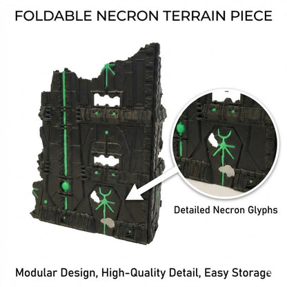 Foldable Tomb World Ruins Terrain Set: GW 2025 Tournament Ready Grimdark Scenery