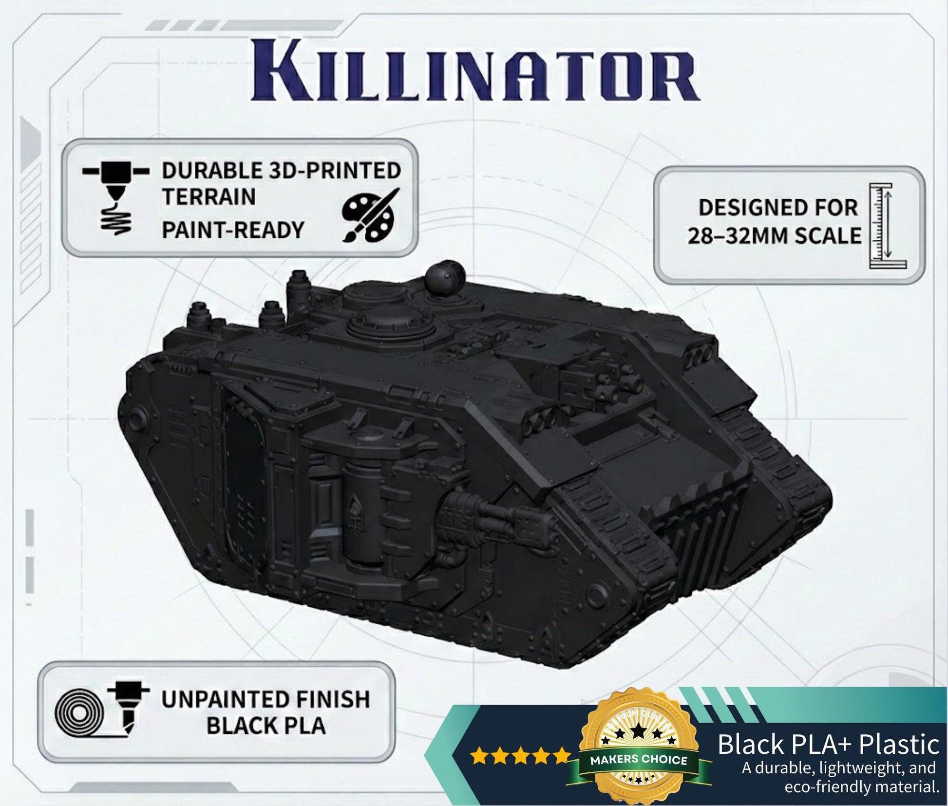 Killinator 9000 – Heavy Sci-Fi Assault Tank 28–32 mm