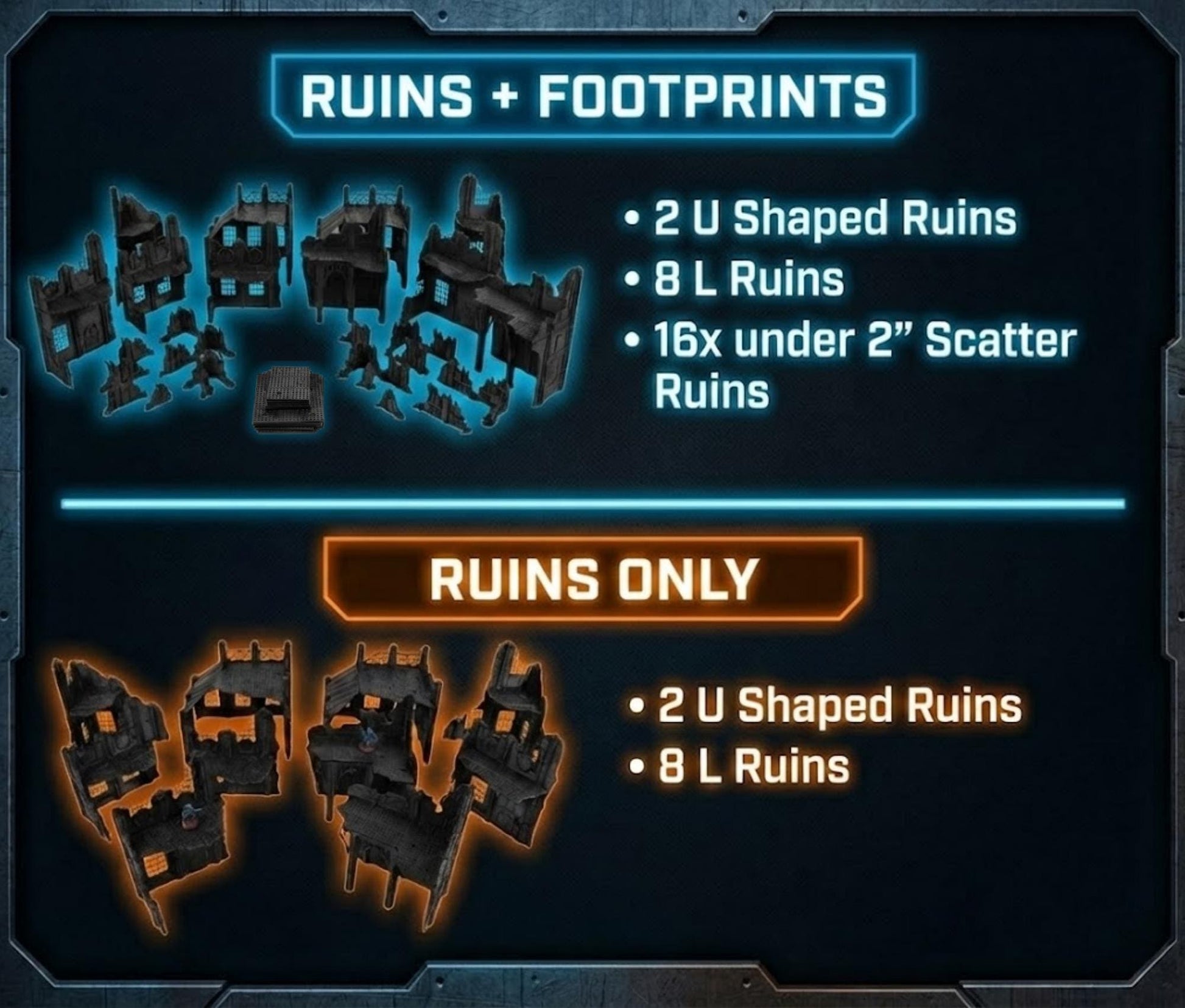 Mars Factory Ruins: Wargaming Tabletop Terrain - 40k Tournament Pariah Nexus