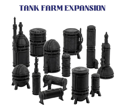 Grimdark Plasma Refinery, Modular Industrial Terrain, 28-32mm