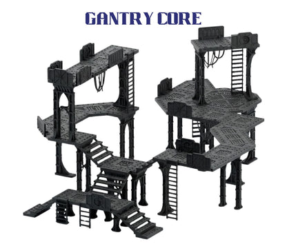 Grimdark Plasma Refinery, Modular Industrial Terrain, 28-32mm