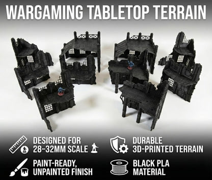 Mars Factory Ruins: Wargaming Tabletop Terrain - 40k Tournament Pariah Nexus