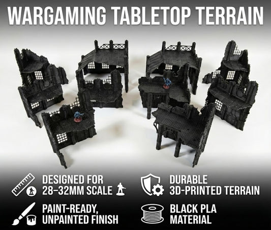 Mars Factory Ruins: Wargaming Tabletop Terrain - 40k Tournament Pariah Nexus