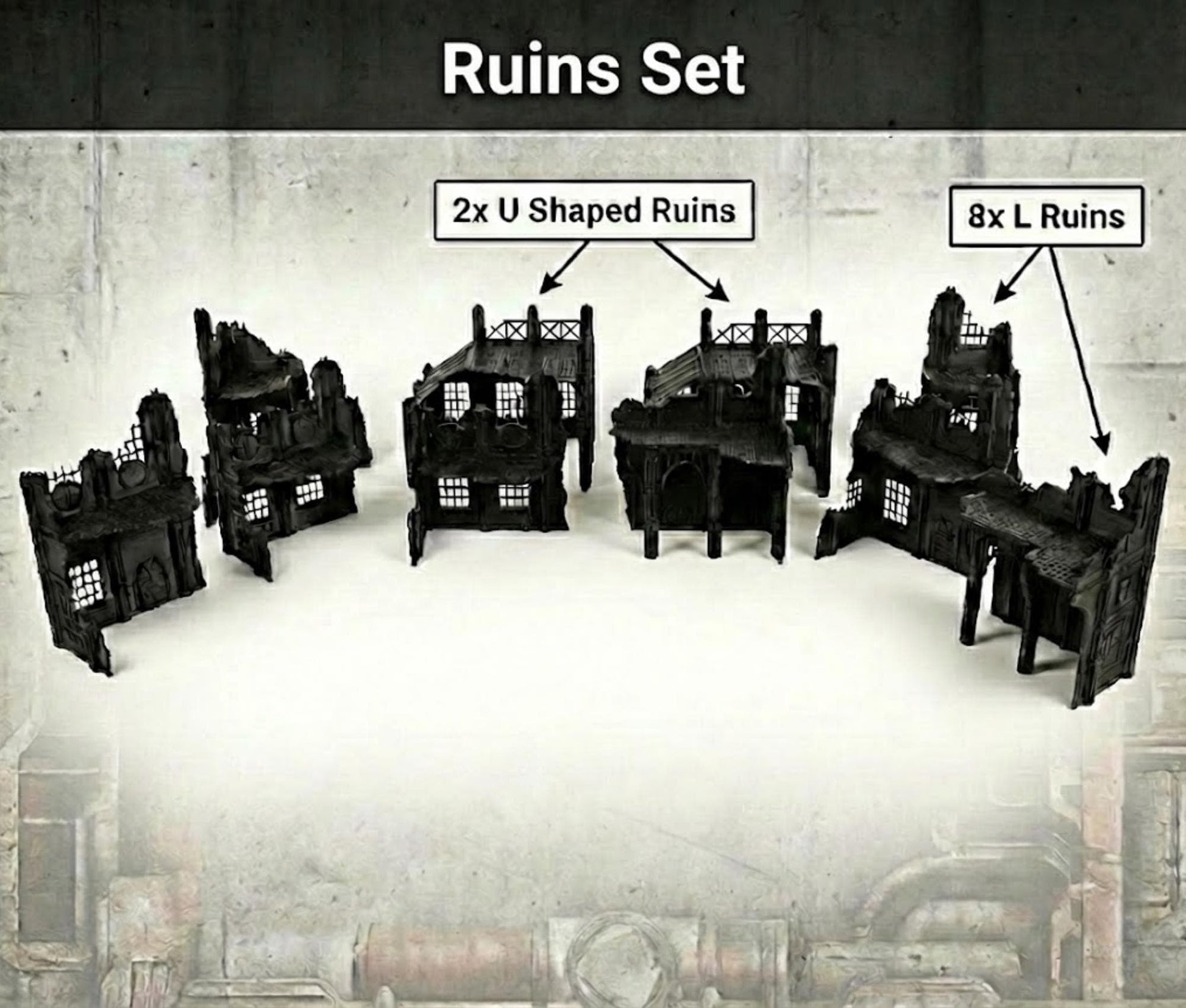 Mars Factory Ruins: Wargaming Tabletop Terrain - 40k Tournament Pariah Nexus