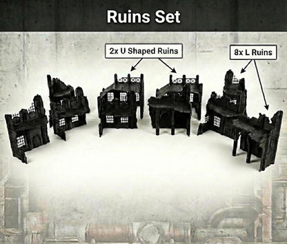 Mars Factory Ruins: Wargaming Tabletop Terrain - 40k Tournament Pariah Nexus