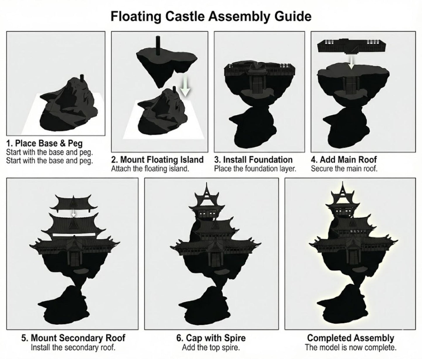 Huaxia Floating Way Station – Eastern Fantasy Tabletop Terrain (28–32mm)