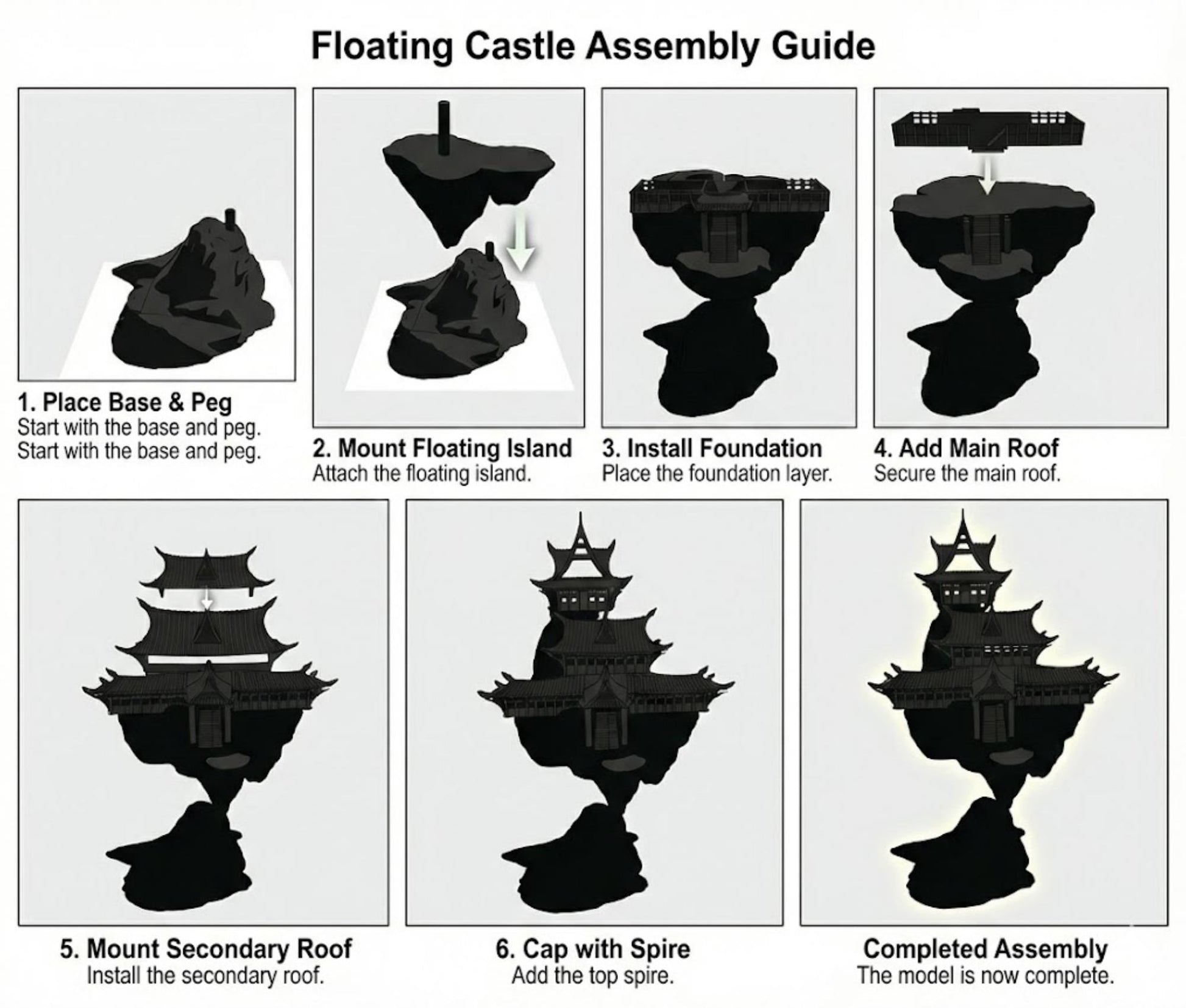 Huaxia Floating Way Station – Eastern Fantasy Tabletop Terrain (28–32mm)