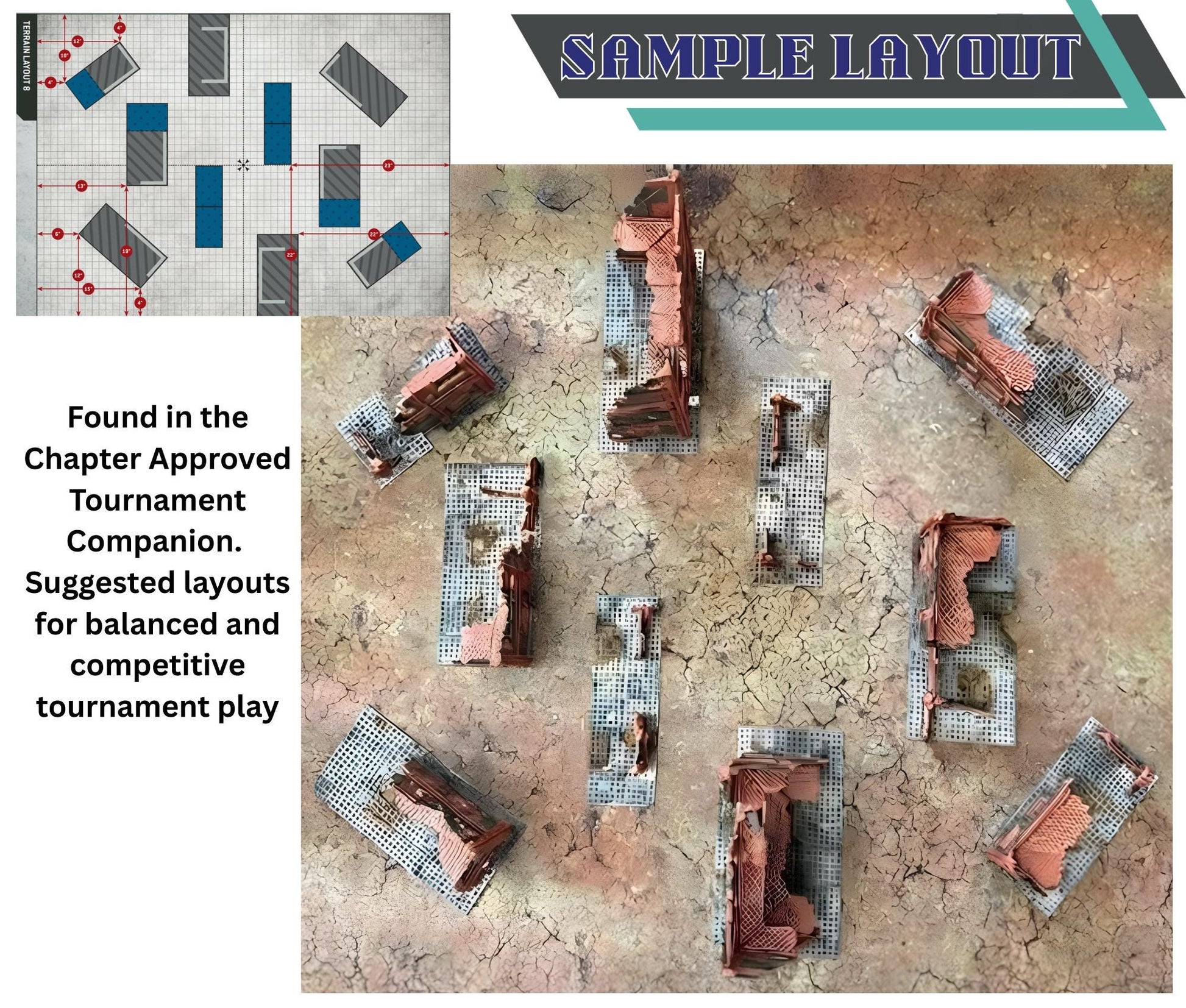 Ork-Inspired Foldable Wargame Terrain Set | Modular Sci-Fi Ruins | 28–32mm Tabletop Scenery