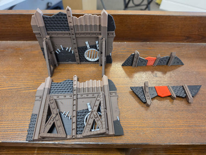 Misprint: Greenskin Foldable Ruins - Gate Wall & Two Barricades
