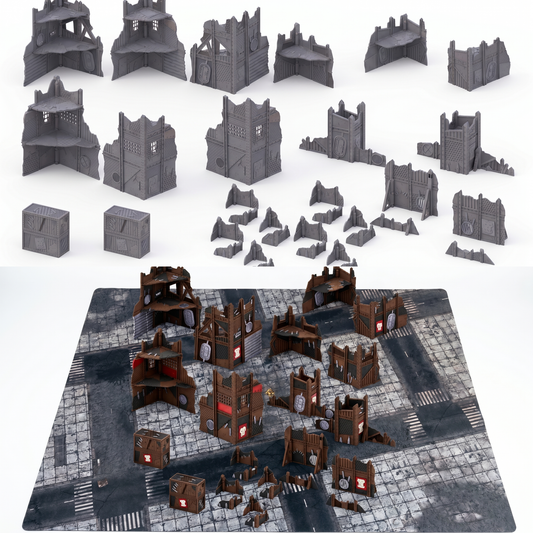Greenskin Foldable Ruins - Full Color