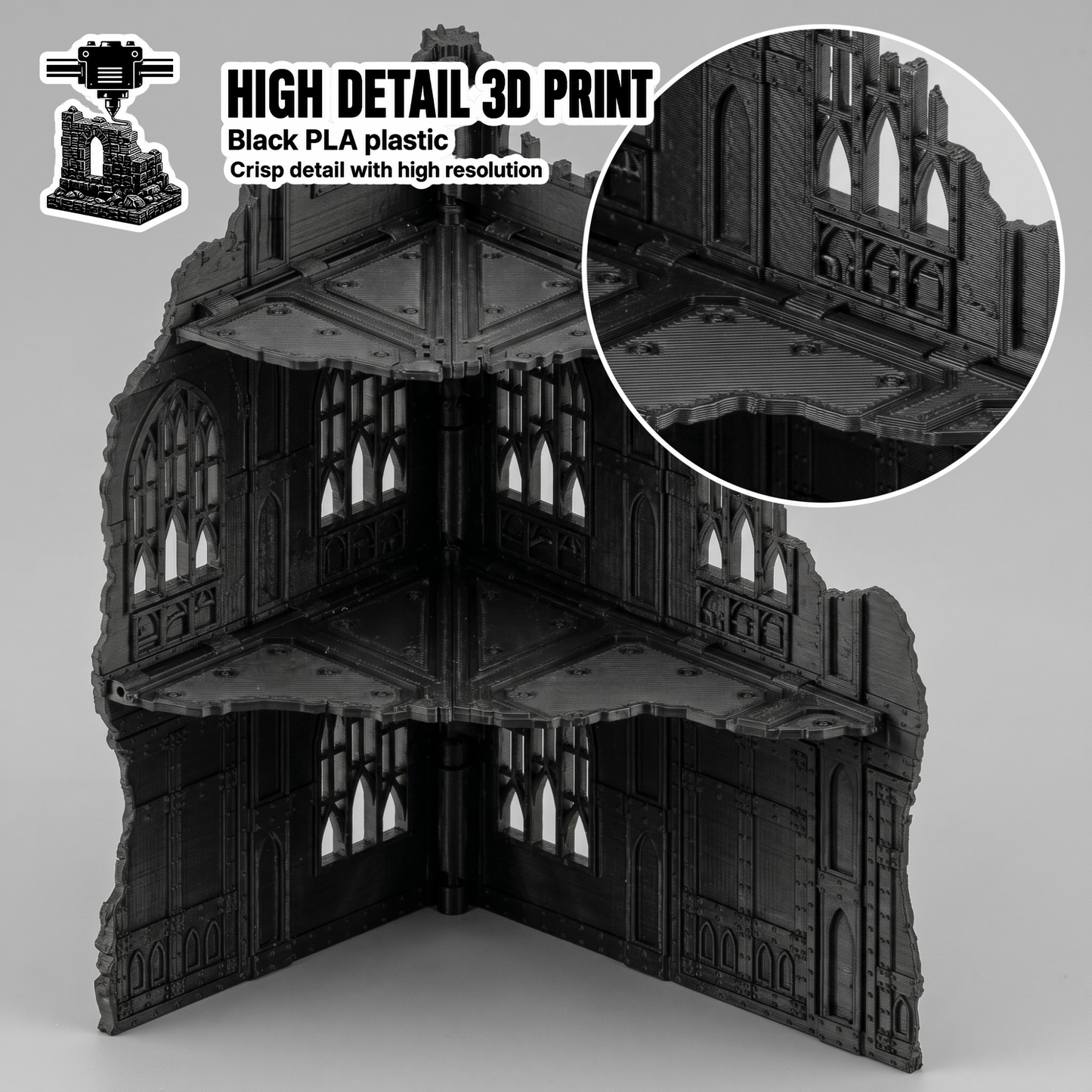 Gothic Foldable Ruins — Black