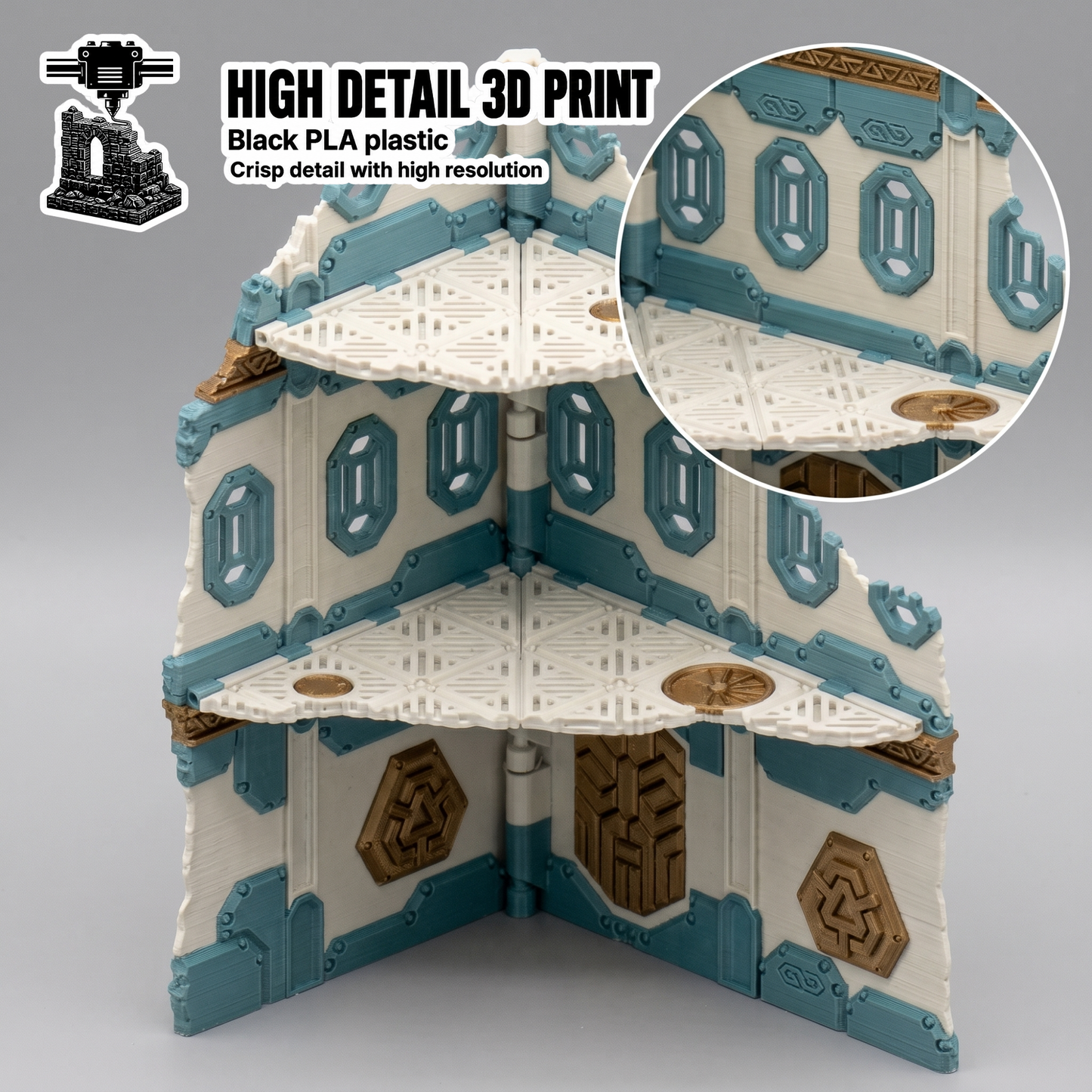 Space Dwarf Foldable Ruins — Full Color