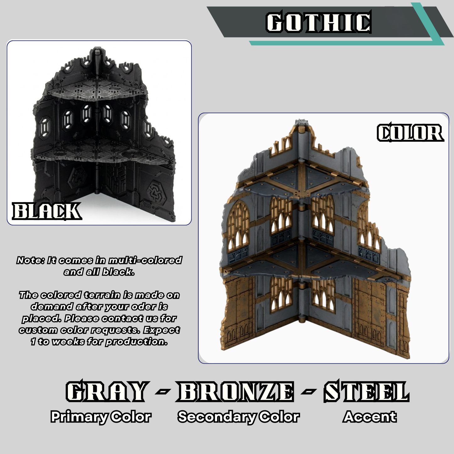 Gothic Foldable Ruins — Full Color