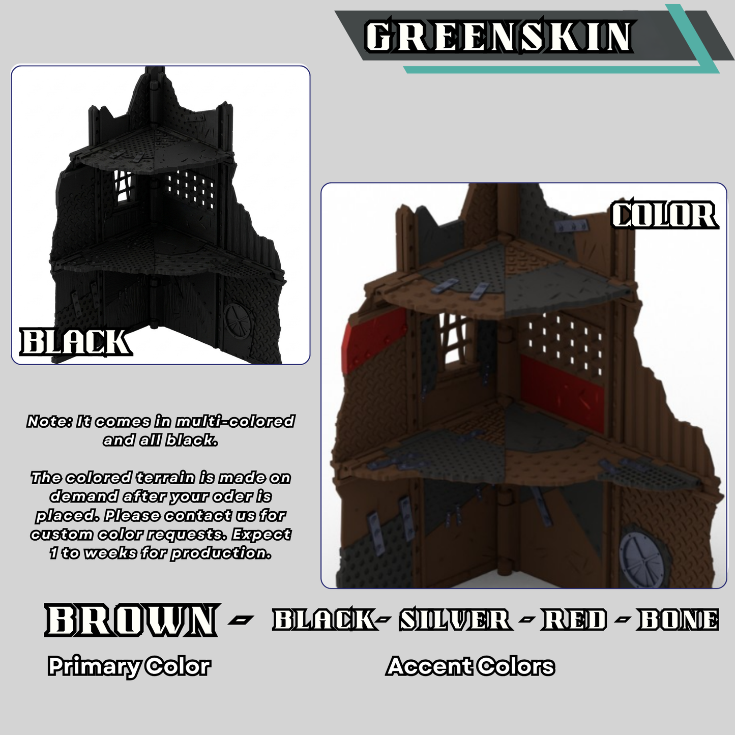 Greenskin Foldable Ruins — Full Color